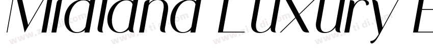 Midland Luxury Bold字体转换